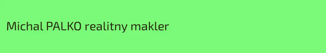 Michal PALKO realitny makler